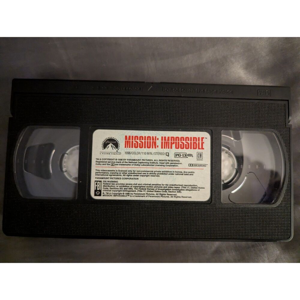 Mission: Impossible VHS 1996 - Picture 3 of 3